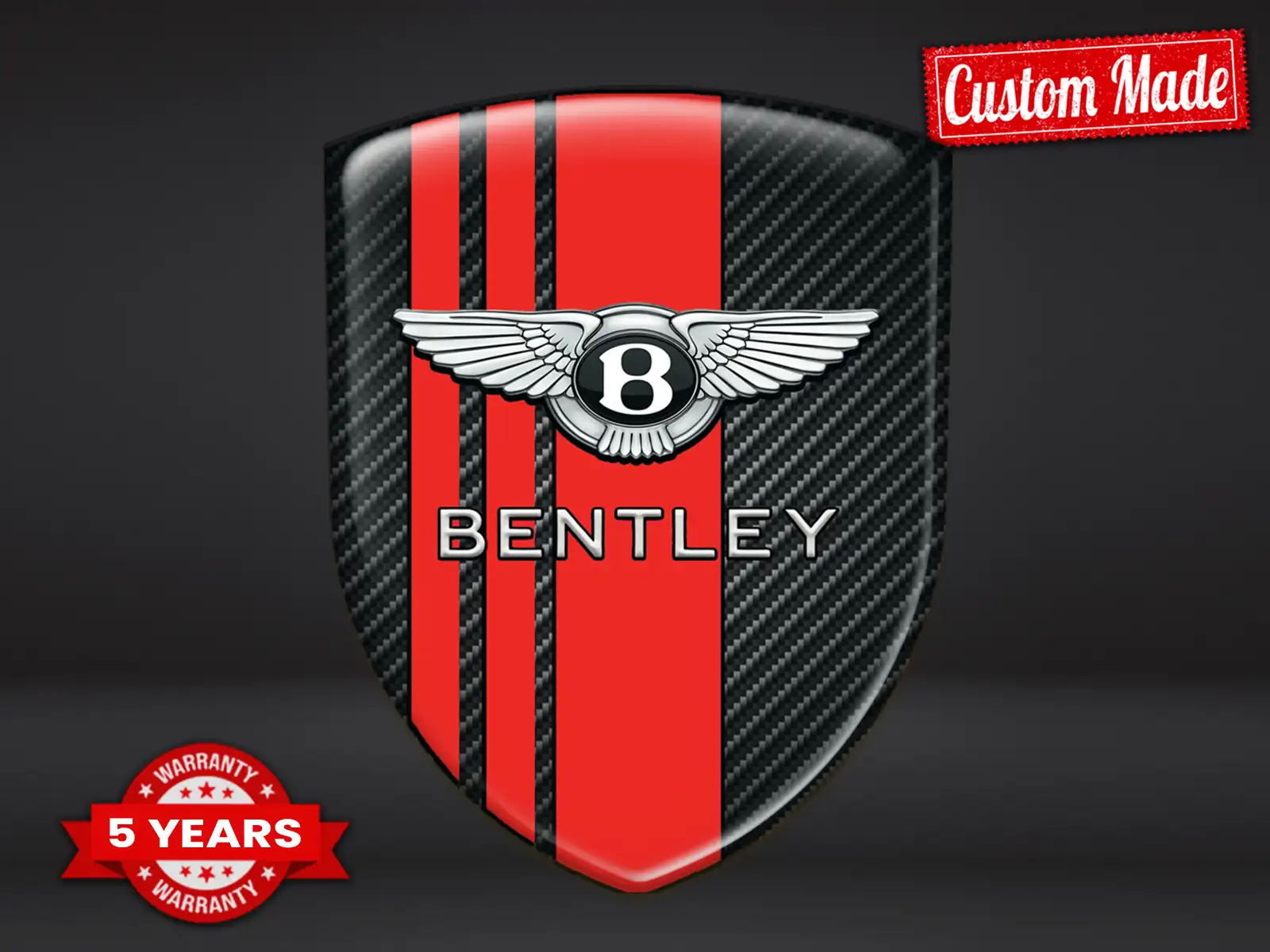 Bentley Autocollants Pare-Brise Auto Édition Course Pro
